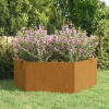  rozsda színű corten acél növénytartó 138x120x45 cm