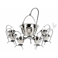  Rozsdamentes 6 literes tálalóbogrács szett 14 részes konyhai eszköz