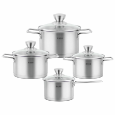  Rozsdamentes acél edénykészlet fedéllel Zass Gourmet ZG-SCS 03 edény