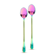 Rozsdamentes acél kávéskanál készlet 195x32 mm (2 db) tányér és evőeszköz
