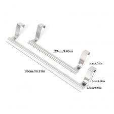  Rozsdamentes acél törölközőtartó - 36x7x(2.2)cm fürdőszoba kiegészítő