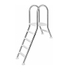  Rozsdamentes kétágú létra 1 + 4 fokos, 1.2 m magasságig, erős acél szerkezettel