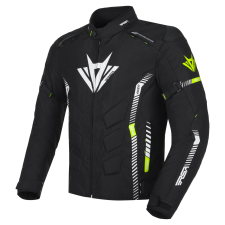 RSA Rider motoros kabát fekete-fehér-fluo sárga motoros kabát