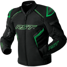 RST S1 D3O Textil Dzseki - Fekete/Flo Zöld RST Sisakok és ruházat Kabátok motoros kabát