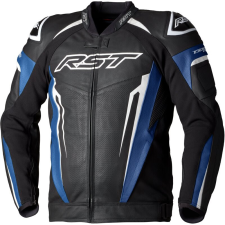 Rst tractech evo 5 férfi bőr dzseki - kék/fekete/fehér motoros kabát