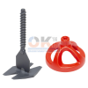 RUBI Cyclone Csavaros szintező 100db ÉK + 100db TALP, 1mm fuga, 3-20mm laphoz (ru35937cs9)