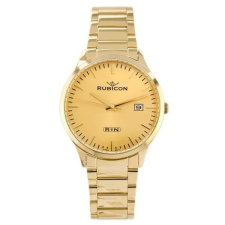 Rubicon férfi karóra arany nemesacél, 39 mm tok, Miyota, WR30 karóra