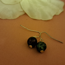  Rubin zoizit fülbevaló 0,6 cm-es fülbevaló