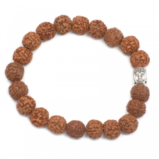  Rudraksha Mala Karkötő - Barna karkötő