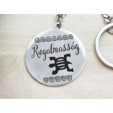 Rugalmasság afrikai szimbólum acél medálos kulcstartó kulcstartó