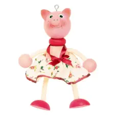  Rugós figura (malac-lány) játékfigura