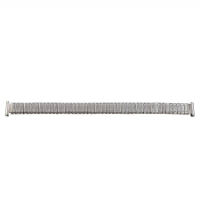  Rugós karóra csat, acél, ezüst színű, 155 mm/12 mm óraszíj