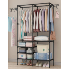  Ruhaállvány LRA-08 fekete bútor