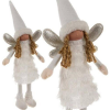Ruhhy 22342 Vánoční dekorace andílek 40 cm, bílý (5900779945128)