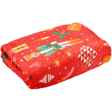 Ruhhy 26607 Takaró karácsonyi motívummal 150 × 200 cm, piros (5900779960091) lakástextília