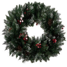 Ruhhy Dekoratív koszorú karácsonyi hóval adventi koszorú