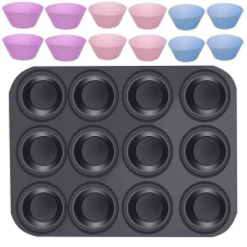 Ruhhy Teflon muffin tin with cupcakes 12 pcs (28061) sütés és főzés