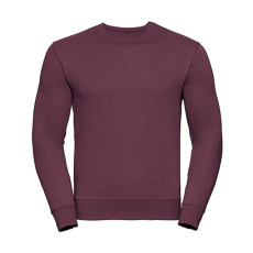 Russell Europe Férfi pulóver hosszú ujjú Russell Europe Authentic Set-In Sweatshirt - M, Burgundi vörös