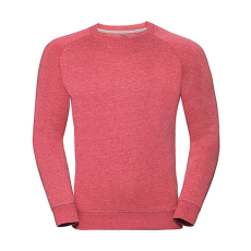 Russell Europe Férfi pulóver hosszú ujjú Russell Europe Men's HD Raglan Sweat - 2XL, Red Marl