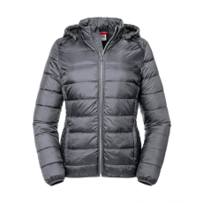 Russell Europe Női kapucnis hosszú ujjú kabát Russell Europe Ladies' Hooded Nano Jacket 2XL, Vasszürke