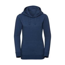 Russell Europe Női kapucnis hosszú ujjú pulóver Russell Europe Ladies&#039; Authentic Melange Hooded Sweat XS, Óceán Melange női pulóver, kardigán