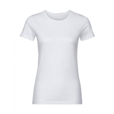 Russell Europe Női rövid ujjú organikus póló Russell Europe Ladies&#039; Pure Organic Tee M, Fehér női póló