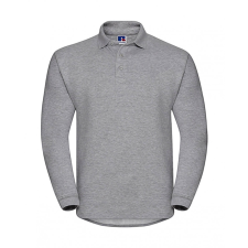 Russell Europe Uniszex hosszú ujjú galléros póló munkaruha Russell Europe Heavy Duty Collar Sweatshirt L, Világos Oxford férfi póló