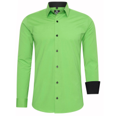  RUSTY NEAL férfi ing R-44 hosszú ujjú karcsú fazon, Zöld 6XL