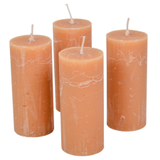  Rusztikus henger gyertya 50x120mm Cappuccino 4db/csom (db ár) dekorációs kellék