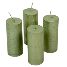  Rusztikus metál henger 50x120 mm menta 4db/csom (db ár) dekorációs kellék