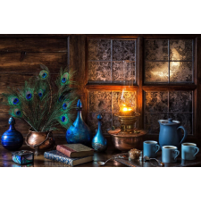  Rusztikus tündér tapéta, 300 x 250 cm tapéta, díszléc és más dekoráció