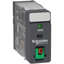  RXG Interfész relé, 1CO, 10A, 120VAC, tesztgomb, LED RXG12F7 Schneider villanyszerelés