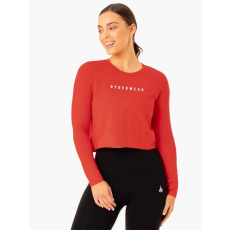 Ryderwear Women‘s Long Sleeve Top Foundation Red - Ryderwear