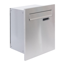 S10 beépíthető postaláda RAL9006 + rozsdamentes postaláda
