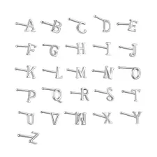  S925 Ezüst Betű Piercing - L egyéb ékszer
