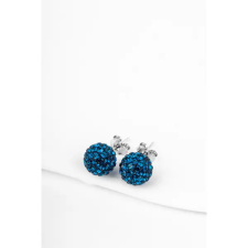  S925 Ezüst Gömb Fülbevaló Sötétkék Swarovski® Kövekkel fülbevaló