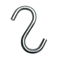  S horog horganyzott ZN 6 mm (14080) barkácsolás, csiszolás, rögzítés