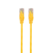 S-Link Kábel - SL-CAT605YE (UTP patch kábel, CAT6, sárga, 5m) kábel és adapter