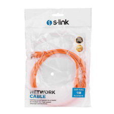 S-Link S-link Kábel - SL-CAT601TR (UTP patch kábel, CAT6, narancssárga, 1m) kábel és adapter