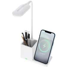 S-Link SL-M9054 Asztali lámpa Wireless töltő 10W fehér világítás