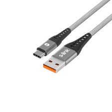 S-Link SL-STM60T USB-A apa - USB-C apa Adat és töltő kábel - Szürke (1m) (37191) kábel és adapter