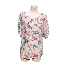  S.Oliver fehér virágmintás női blúz (méret: 38/M) blúz