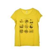 S. Oliver Q/S sárga, kerek nyakú női póló női póló