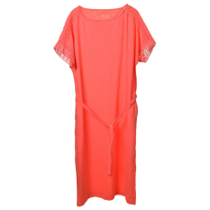 S. Oliver s. Oliver rózsaszín, rövid ujjú női maxi ruha – 42