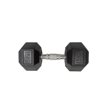 S-Sport Kézisúlyzó 15 kg hatszögletű gumis S-SPORT kézisúlyzó