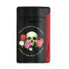 S.T. Dupont Minijet Memento Mori black- lakozott szivargyújtó koponyával, rózsákkal, gyertyával