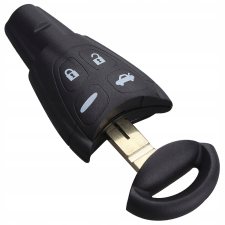  Saab kulcsház 4 gombos kulccsal középen mart kulcsszár autó tuning