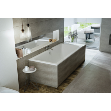  Sabina Slim egyenes akril kád 160x75 kád, zuhanykabin