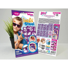  Sablonok, Beasts and Steel sablon szett, 105 sablonnal csillámtetoválás