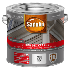 Sadolin SUPER DECKFARBE FAVÉDŐ FESTÉK, 2,5 L, FEHÉR favédőszer és lazúr